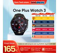 OnePlus Watch 3 SmartWatch Global Version Wear OS von Google 1,5 Zoll LTPO A0MOLED Display 5 Tage Akkulaufzeit 60S Health Check-In GPS Obsidian Titanium