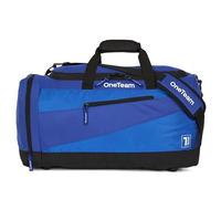 OneTeam Sebastiano 84 l Sporttasche - 100% Polyester, belüftetes Schuhfach, elastisches Netzfach, Fach für Kleinteile, Abnehmbarer Riemen mit weichem Schulterpolster (Blau)