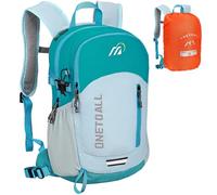 ONETOALL Diebstahlsicherer Wanderrucksack Damen 20L, Leichter Tagesrucksack Herren Klein, Wasserdichter Fahrrad Rucksack mit Rückenbelüftung zum Wandern Tagestour Radfahren Reisen Pendeln, nur 500g