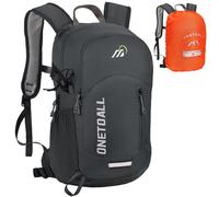 ONETOALL Diebstahlsicherer Wanderrucksack Damen 20L, Leichter Tagesrucksack Herren Klein, Wasserdichter Fahrrad Rucksack mit Rückenbelüftung zum Wandern Tagestour Radfahren Reisen Pendeln, nur 500g