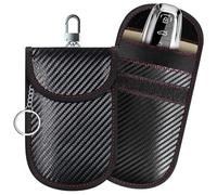 ONEVER 2 Stück Keyless Go Schutz Autoschlüssel Schutz Keyless Hülle RFID Funkschlüssel Abschirmung Schlüsseltasche Schlüsseletui Schlüsselmäppchen Diebstahlschutz Schlüsseltasche 5 * 3,93 Zoll