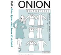 ONION Schnittmuster 2045 Retro-Kleider mit Kragen Größe. XS-XL