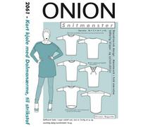 ONION Schnittmuster 2061 Kurzes Kleid mit Dolman-Ärmel Größe. XS-XL