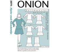 ONION Schnittmuster 2074 Kleid mit Rüschendetail Größe. XS-XL