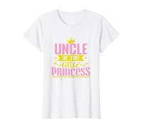 Onkel der kleinen Prinzessin Preisgünstiges Grafik-T-Shirt, Damen, Weiß, M