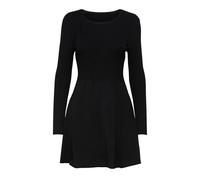 Only Strickkleid ALMA - 80% Viskose/20% Nylon, leicht ausgestelltes Modell, Schwarz Größe M