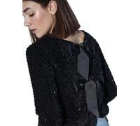 ONLANIKA Sequins LS Bow TOP WVN