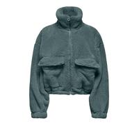 Only Plüschjacke ONLANNA CONTACT LIFE SOL JACKET CC OTW – weich, 100% Polyester – Damen M balsamgrün