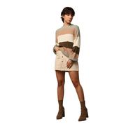 Strickpullover ONLY "ONLATIA L/S STRIPE PULLOVER KNT NOOS" Gr. L (40), hedge green stripes:with toasted coconut, pumice stone, breen Damen Pullover (70145042-L) hedge green stripes:with toasted coconut, pumice stone, breen