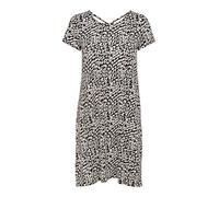 Only Bera Back Lace Up Kurzes Kleid XS Black / Aop Eggnog / Black Leo (Herstellerartikelnummer: 15131237-Black/AopEggnog/BlackLeo-XS)