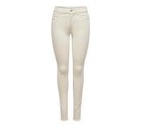 Only Jeans Blush Skinny Fit Mittlere Taille Knöchellang Ecru Größe M/34