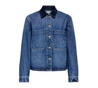 Only Oversized Jeansjacke aus Baumwoll-Mix Modell 'CASSIE' in Jeansblau, Größe XS