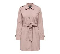 Trenchcoat ONLY "ONLDISA LIFE SB TRENCHCOAT CC OTW", Damen, Gr. M, adobe rose, Web, Obermaterial: 100% Polyester, unifarben, Po-bedeckend, V-Ausschnitt, Mäntel, klassischer Schnitt (87906868-M) adobe