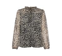 Only Damenbluse DITSY Regular Fit V-Ausschnitt Chiffon Beige XS