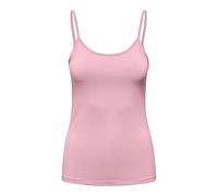 Spaghettitop ONLY "ONLEA S/L NEW SINGLET JRS NOOS", Damen, Gr. L, romance rose, Jersey, Obermaterial: 94% Polyamid, 6% Elasthan, unifarben, regular fit hüftlang, Rundhals, Tops (77705465-L) romance ro