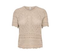 ONLY - ONLELKE LIFE SS STRUCTUR O-NECK KNT NOOS Oxford Tan - Gr. - L