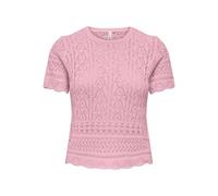 ONLY - ONLELKE LIFE SS STRUCTUR O-NECK KNT NOOS Romance Rose - Gr. - S