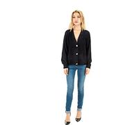 ONLY Damen Onlella Piumo L/S Cardigan Cc Knt Strickjacke, Schwarz, S EU