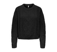 ONLY - ONLELLY LIFE LS CABLE O-NECK CC KNT black - Gr. - XL