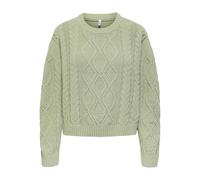 ONLY - ONLELLY LIFE LS CABLE O-NECK CC KNT desert sage - Gr. - M