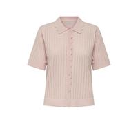 Strickjacke ONLY "ONLELMA POLO S/S CARDIGAN KNT NOOS", Herren, Gr. S, cradle pink, Strick, Obermaterial: 70% Baumwolle, 30% Polyester, unifarben, normal, Strickjacken Strickjacke (32243566-S) cradle p
