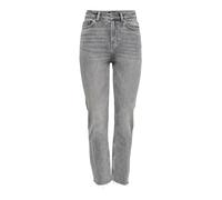 Only Emily Life High Waist Straight Raw Crop Ankle Nas028 Jeans