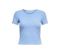 Only Kurzarm-Top ONLEMMA S/S SHORT TOP NOOS JRS Damen Rundhals Jersey Ultramarine L