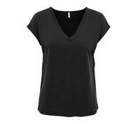 ONLY - ONLFREE LIFE S/S MOD.V-NECK TOP JRS NOOS - Farbe - schwarz - Größe - L