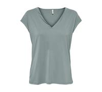 ONLY T-Shirt ONLFREE Life, Loose Fit, Modal‑Mix 70/30, Jersey, V‑Ausschnitt, Damen XS Blau
