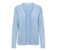 Strickjacke ONLY "ONLGEENA LS OPEN CARDIGAN KNT", Damen, Gr. S, clear sky, Strick, Obermaterial: 65% Polyacryl, 35% Polyamid, unifarben, V-Ausschnitt, Strickjacken Strickjacke (16758666-S) clear sky