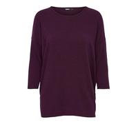 Only Comfort Fit 3/4-Shirt mit Viskose Modell 'GLAMOUR' in Bordeaux, Größe L