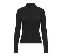 ONLY Regular Fit Langarmshirt mit Viskose-Anteil Modell 'GLAMOUR' in Black, Größe S