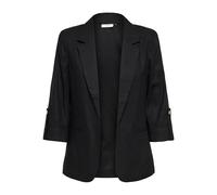 ONLY Relaxed Fit Blazer aus Viskose-Leinen-Mix Modell 'GOA' in Black, Größe 36