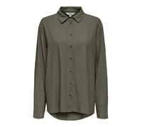 ONLY - ONLGOA L/S LINEN BL SHIRT CC PNT Smokey Olive - Gr. - M