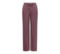 Schlupfhose ONLY "ONLGOA MW LINEN BL PULL-UP PANT CC PNT", Damen, Gr. M (38), Länge 32, rose braun, Web, Obermaterial: 70% Viskose, 30% Leinen, unifarben, regular fit lang, Hosen Schlupfhose, mit Lein