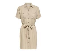 ONLY - ONLGOA SS LIN BL BELT SHIRT DRESS CC PNT Oxford Tan - Gr. - L