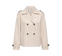 Kurzjacke ONLY "ONLHANNAH SHORT LIFE TRENCHCOAT OTW", Damen, Gr. M, humus, Web, Obermaterial: 100% Polyester, unifarben, hüftlang, V-Ausschnitt, Jacken Kurzjacke, Trenchcoat Style (29166213-M) humus