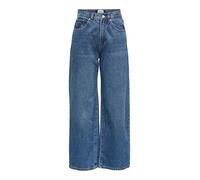 Only High-Waist-Jeans Hope Ex Wide – 100% Baumwolle – Damen medium-blau Gr. 28/32