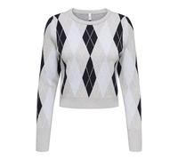 Onlibi Ls Check O-Neck Cc KNT