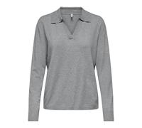 ONLY -ONLIBI LIFE LS POLO PULLOVER KNT NCA Damen | ULTIMATE GREY W. MELANGE | XL