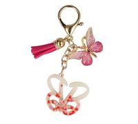 ONLINE Barbie Schlüsselanhänger Buchstabe B I „Barbie B“ Keychain als Taschenanhänger oder Autoschlüsselanhänger I Schlüsselanhänger Gold mit Schmetterling & B-Buchstabe I Zur Einschulung für Mädchen