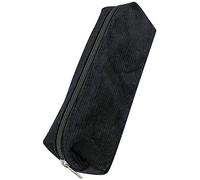 Online Federmäppchen in Cord Schwarz I Stylische Federtasche für Mädchen & Jungen, ideal für Schule, Uni & Büro I Pencil Case mit praktischem Reißverschluss zur Aufbewahrung von Stiften & Kosmetik