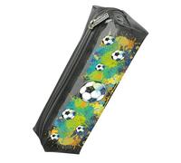 Online Federmäppchen Soccer I Stylische Federtasche für Mädchen & Jungen, ideal für Schule, Uni & Büro I Pencil Case mit praktischem Reißverschluss zur Aufbewahrung von Stiften & Kosmetik