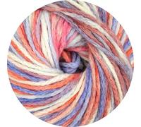 Online Garne Line 539 Beluga, Leichtes Kettengarn, 47% Wolle, 45% Polyacryl, 8% Polyamid, 100g = 200m, Nadelstärke 7,0-8,0 mm, Lebendige Farbkombinationen (01)