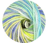 Online Garne Line 539 Beluga, Leichtes Kettengarn, 47% Wolle, 45% Polyacryl, 8% Polyamid, 100g = 200m, Nadelstärke 7,0-8,0 mm, Lebendige Farbkombinationen (06)