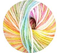 Online Garne Line 539 Beluga, Leichtes Kettengarn, 47% Wolle, 45% Polyacryl, 8% Polyamid, 100g = 200m, Nadelstärke 7,0-8,0 mm, Lebendige Farbkombinationen (02)