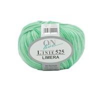 Online Garne Linie 525 Limera, Häkelwolle, Strickgarn für Frühling und Sommer, Baumwollmischgarn, Nadelstärke 4 bis 4,5 mm (02 grün)