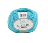 Online Garne Linie 525 Limera, Häkelwolle, Strickgarn für Frühling und Sommer, Baumwollmischgarn, Nadelstärke 4 bis 4,5 mm (03 türkis)