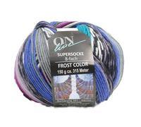 Online Garne Sockenwolle 8-fädig Supersocke Merino Color | Dicke Strumpfwolle mit Farbverlauf zum Stricken und Häkeln | Sockengarn 8-fach, trocknergeeignet (3212)