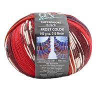 Online Garne Sockenwolle 8-fädig Supersocke Merino Color | Dicke Strumpfwolle mit Farbverlauf zum Stricken und Häkeln | Sockengarn 8-fach, trocknergeeignet (3209)